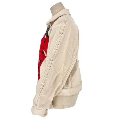 Chamarra JW Anderson Strawberry Print Cream