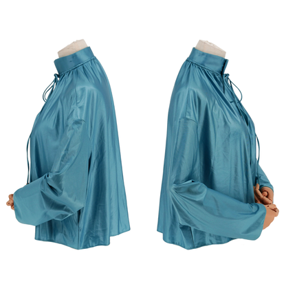 Blusa Balenciaga Satin Azul