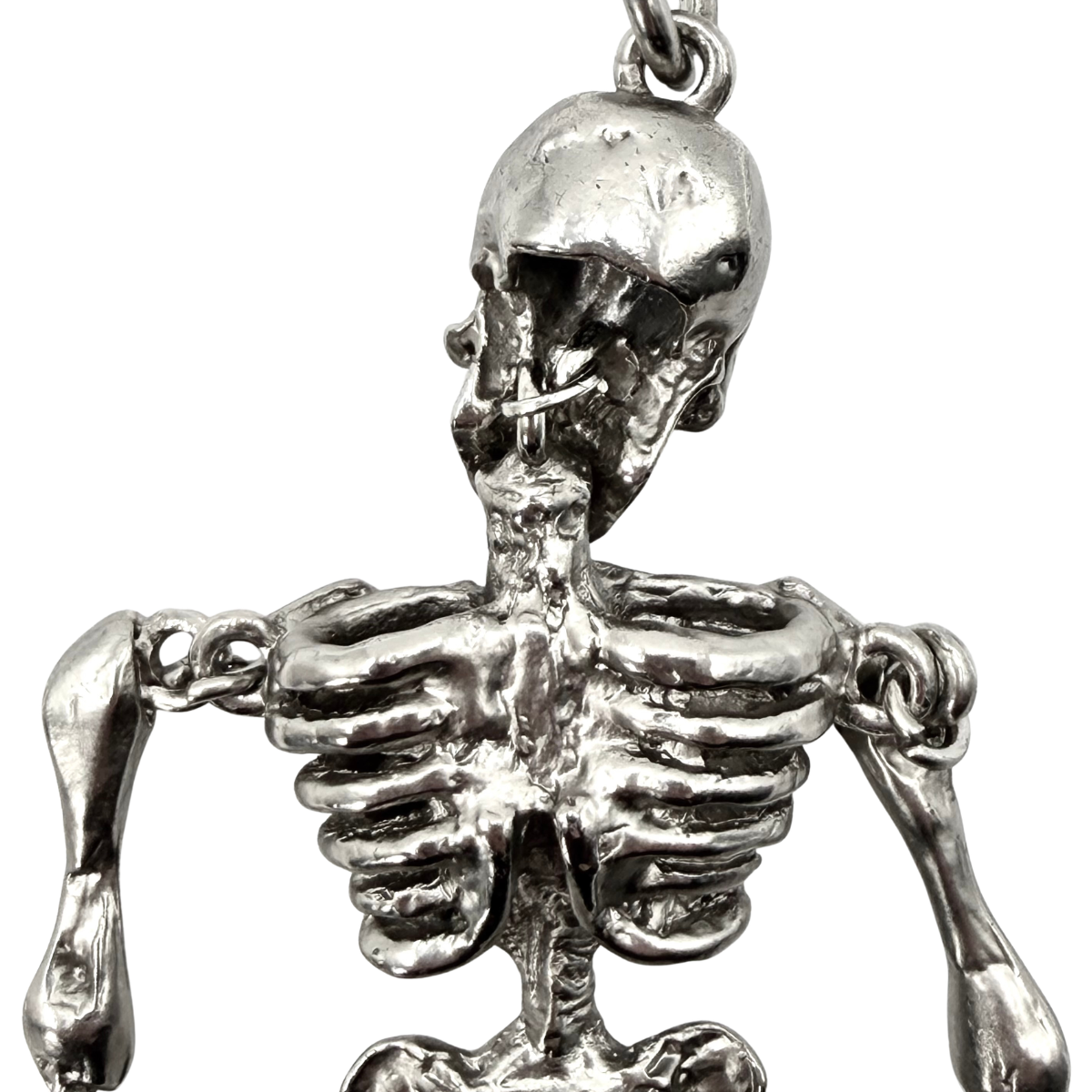 Llavero Yohji Yamamoto Skeleton Plateado