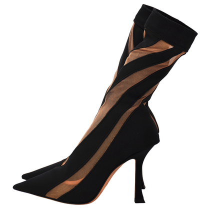 Botines Jimmy Choo x Mugler Negro
