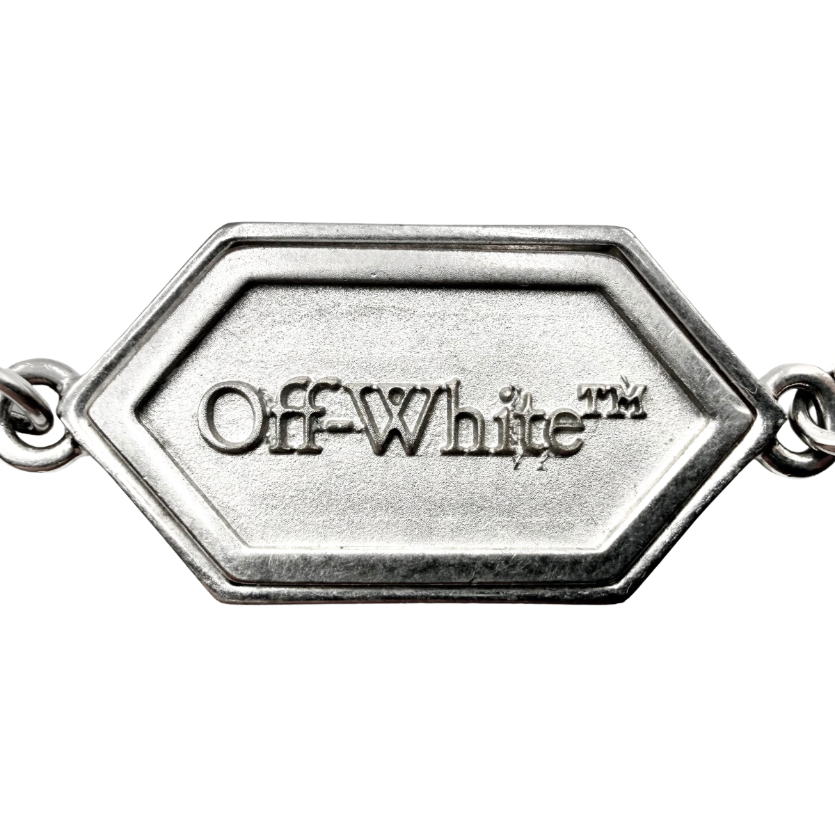 Pulsera Off-White Logo Plateado