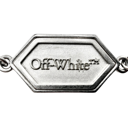 Pulsera Off-White Logo Plateado