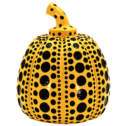 Pumpkin Yellow Dots Sculpture