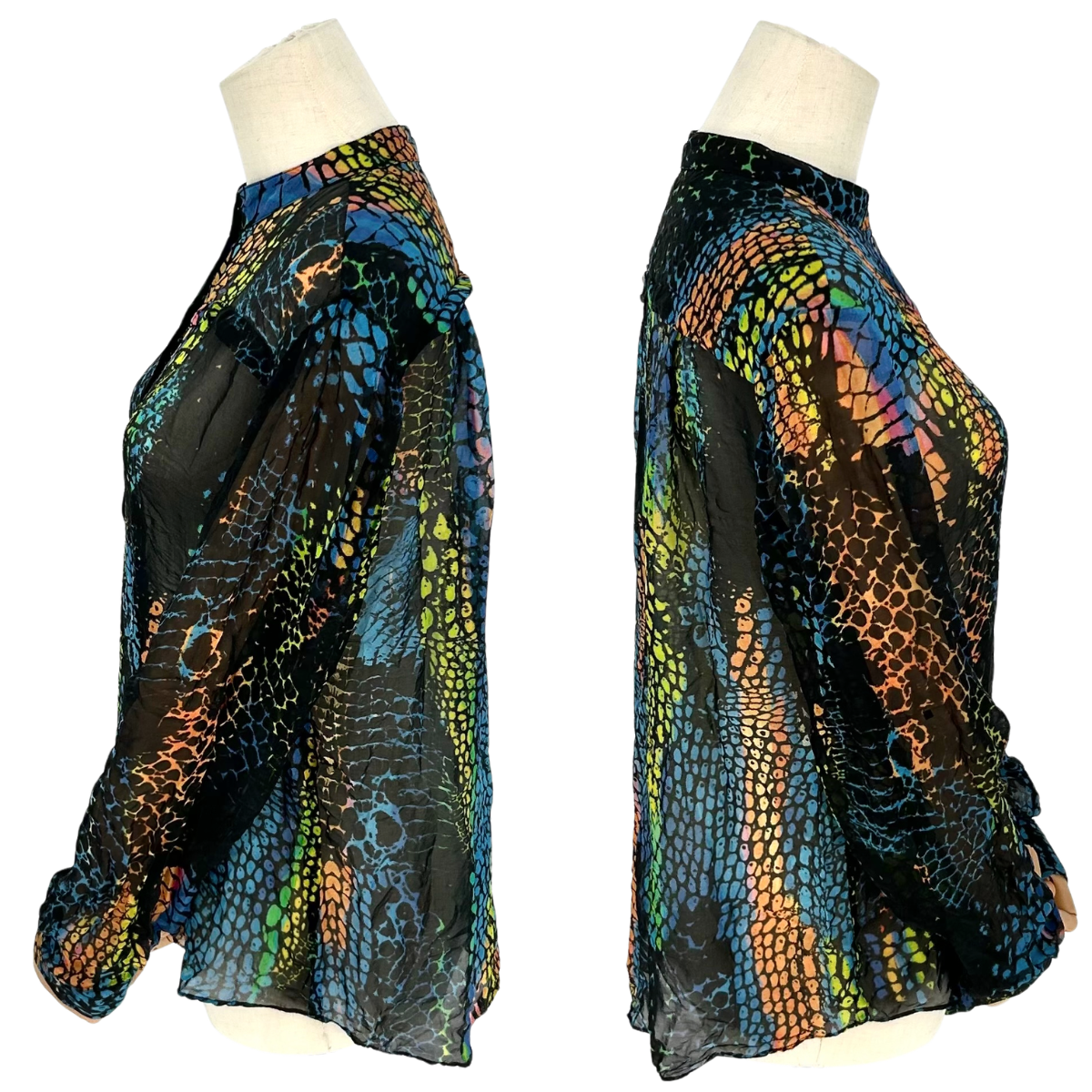 Blusa Alexander McQueen Snake Print