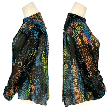 Blusa Alexander McQueen Snake Print