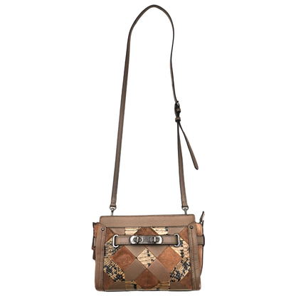 Bolsa Coach Swagger Patchwork Leather Satchel