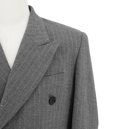 Suit Yves Saint Laurent fw peak lapel gray set