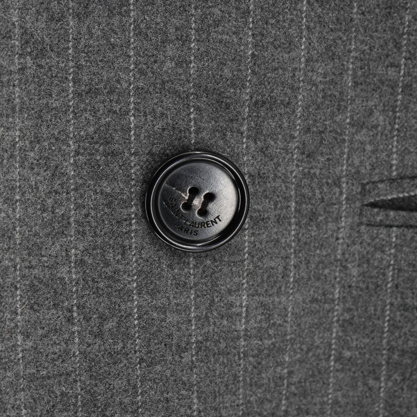 Suit Yves Saint Laurent fw peak lapel gray set