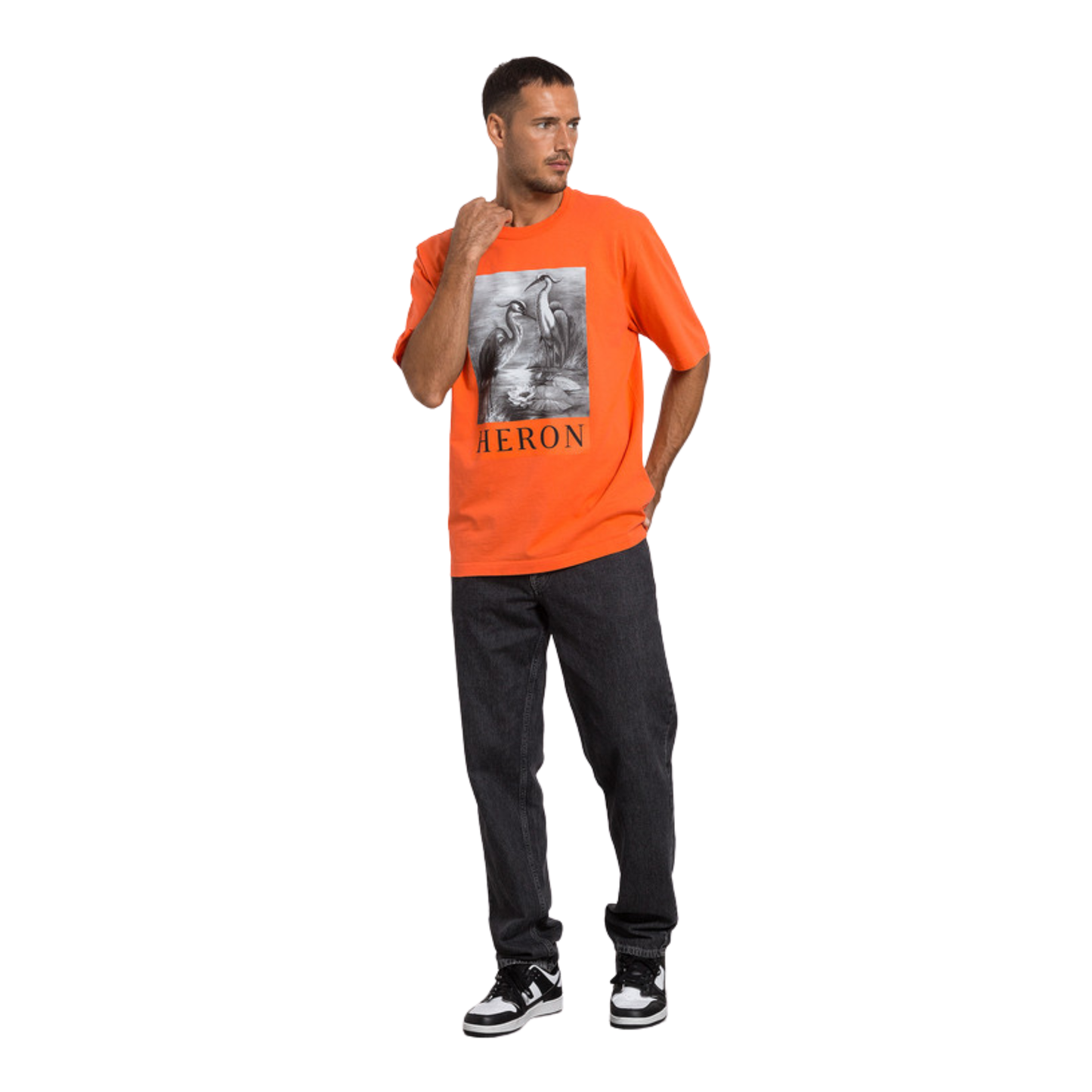 Playera Heron Preston Heron Graphic Orange