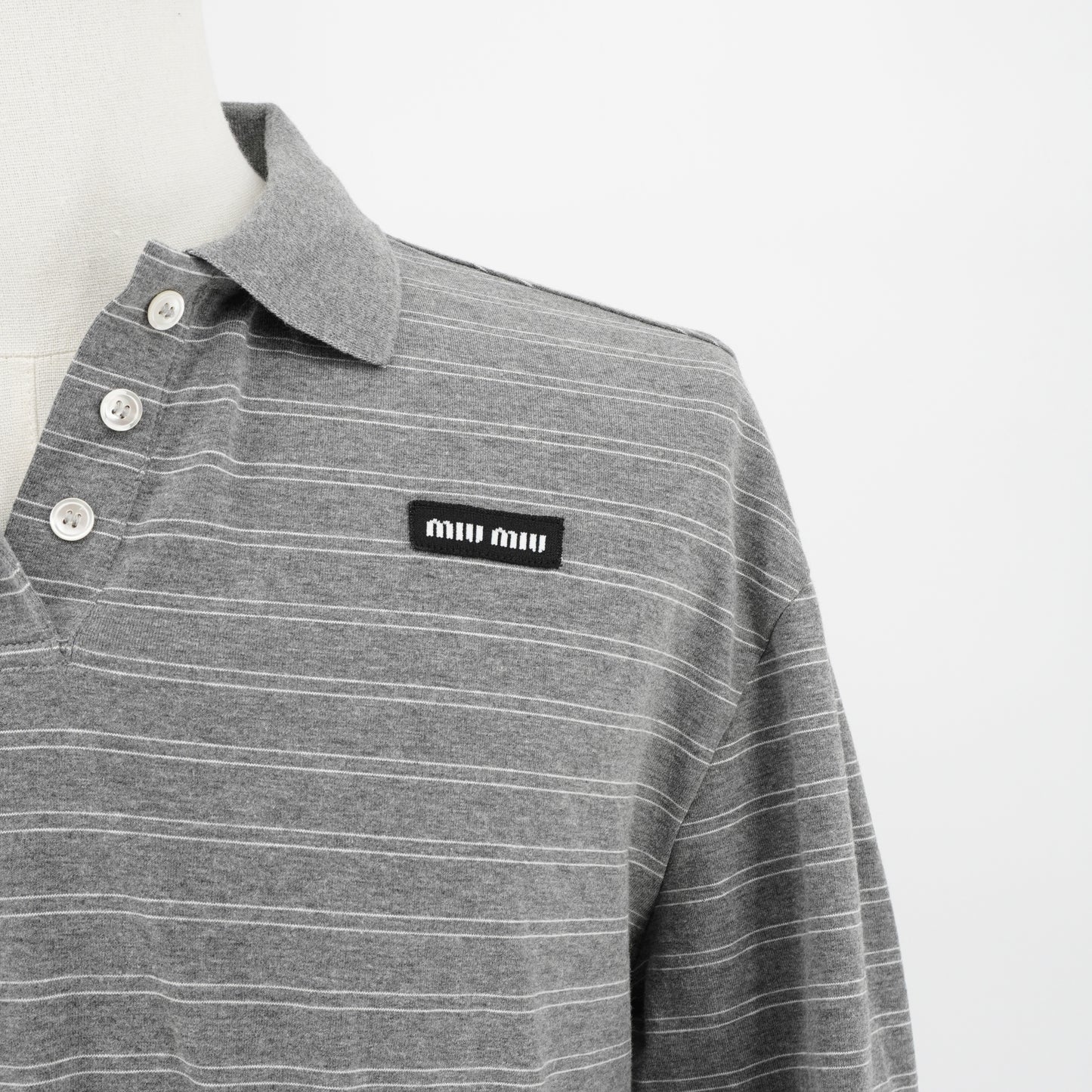 Playera Miu Miu Manga Larga Striped