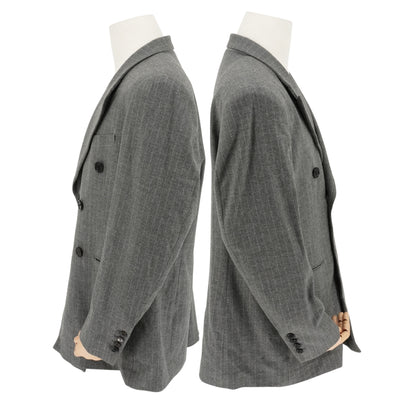 Suit Yves Saint Laurent fw peak lapel gray set