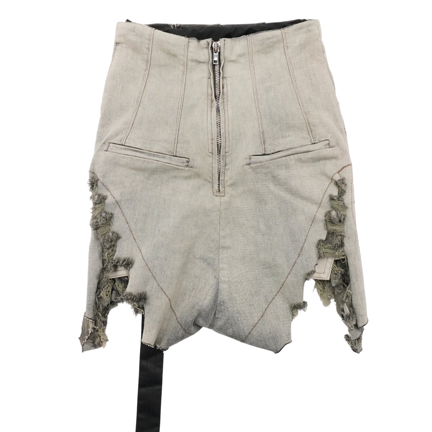 Shorts Rick Owens Drkshdw Denim De Tiro Alto