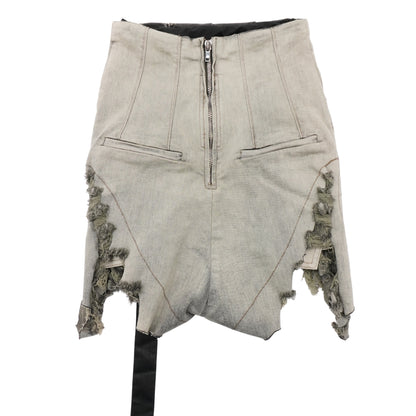 Shorts Rick Owens Drkshdw Denim De Tiro Alto