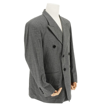 Suit Yves Saint Laurent fw peak lapel gray set
