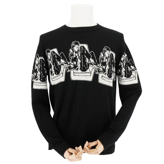 Sueter Enfants Riches Déprimés Fleece Wool Sweater Negro