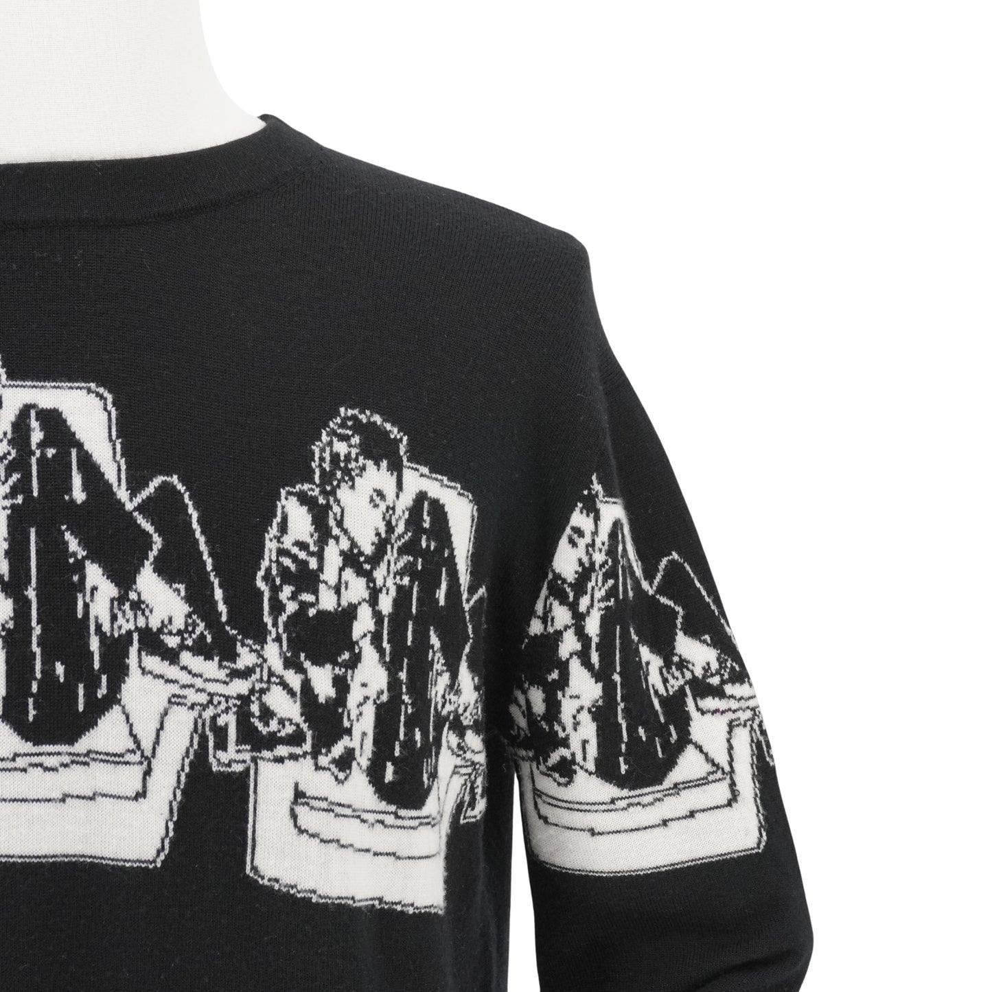 Sueter Enfants Riches Déprimés Fleece Wool Sweater Negro