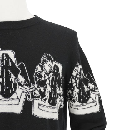 Sueter Enfants Riches Déprimés Fleece Wool Sweater Negro