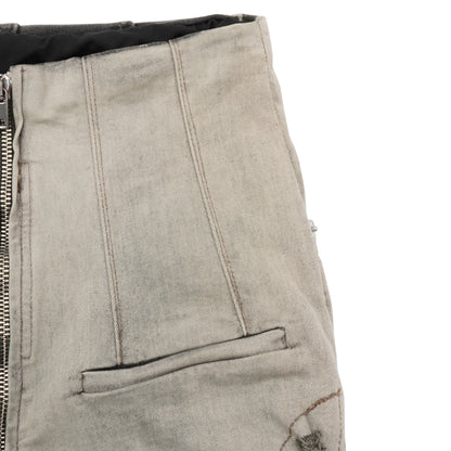 Shorts Rick Owens Drkshdw Denim De Tiro Alto