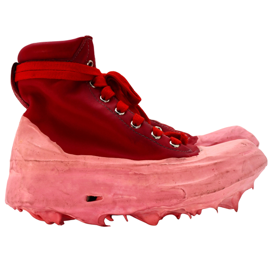 Tenis Carol Christian Poell Drip Sneakers Red