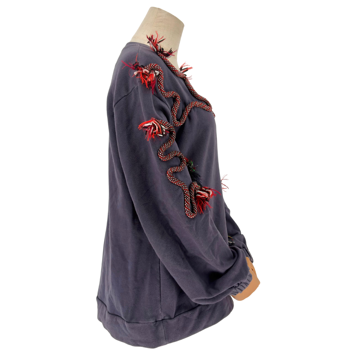 Sudadera Stella McCartney Snake Bordado Azul Marino