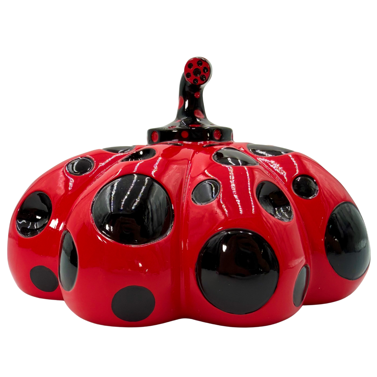 Escultura Yayoi Kusama Calabaza
