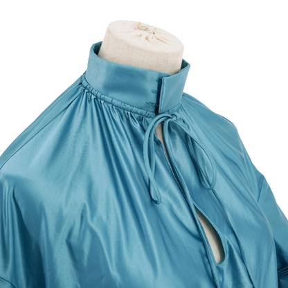 Blusa Balenciaga Satin Azul