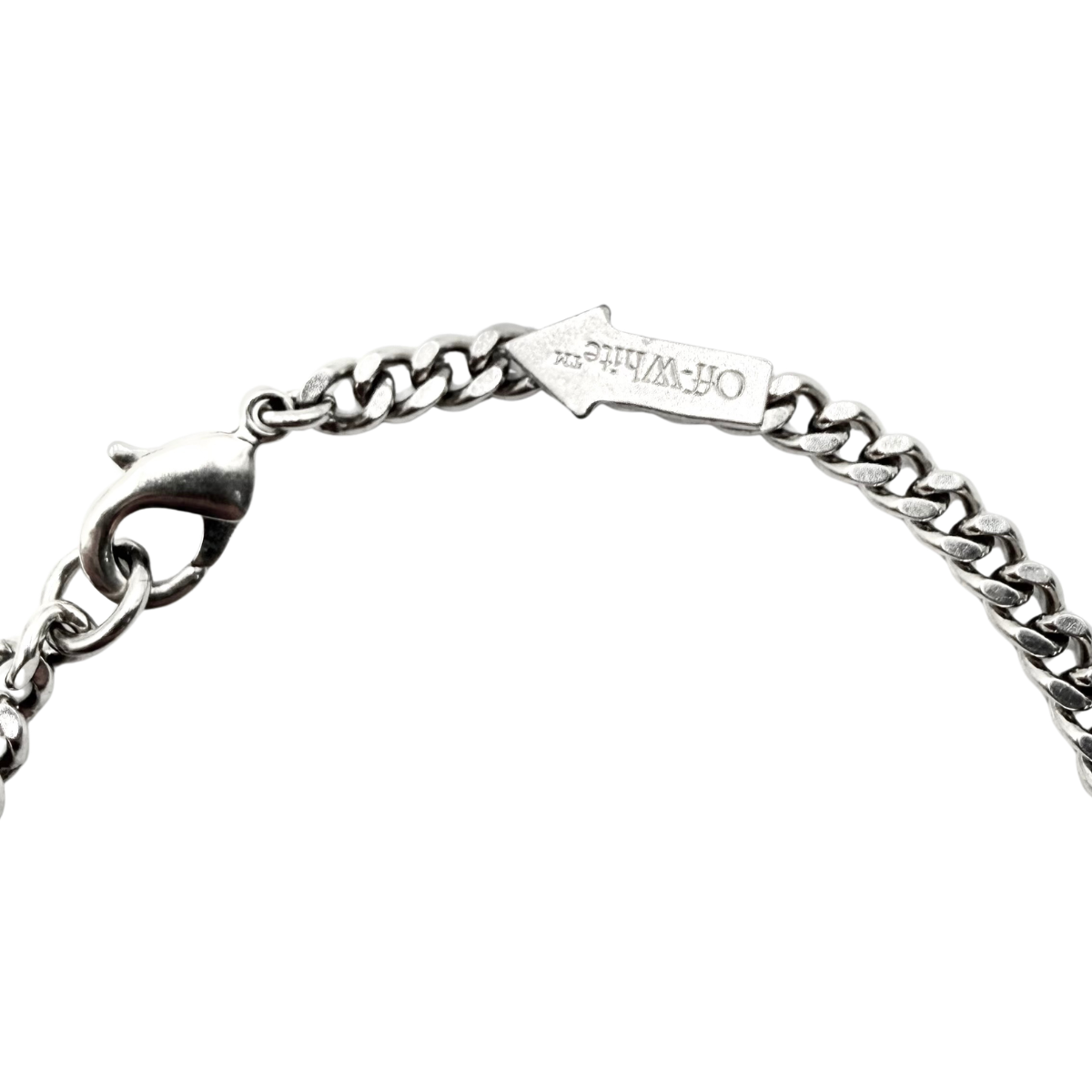 Pulsera Off-White Logo Plateado