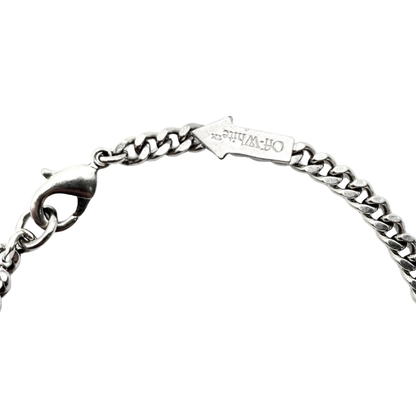Pulsera Off-White Logo Plateado