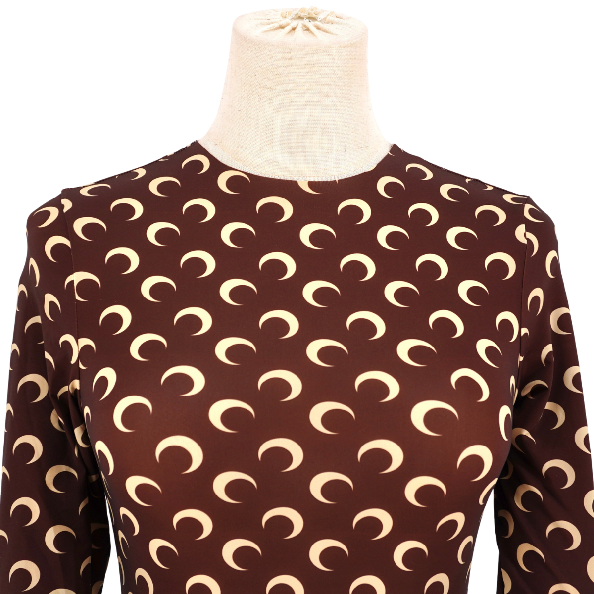 Top Marine Serre Moon Print Brown