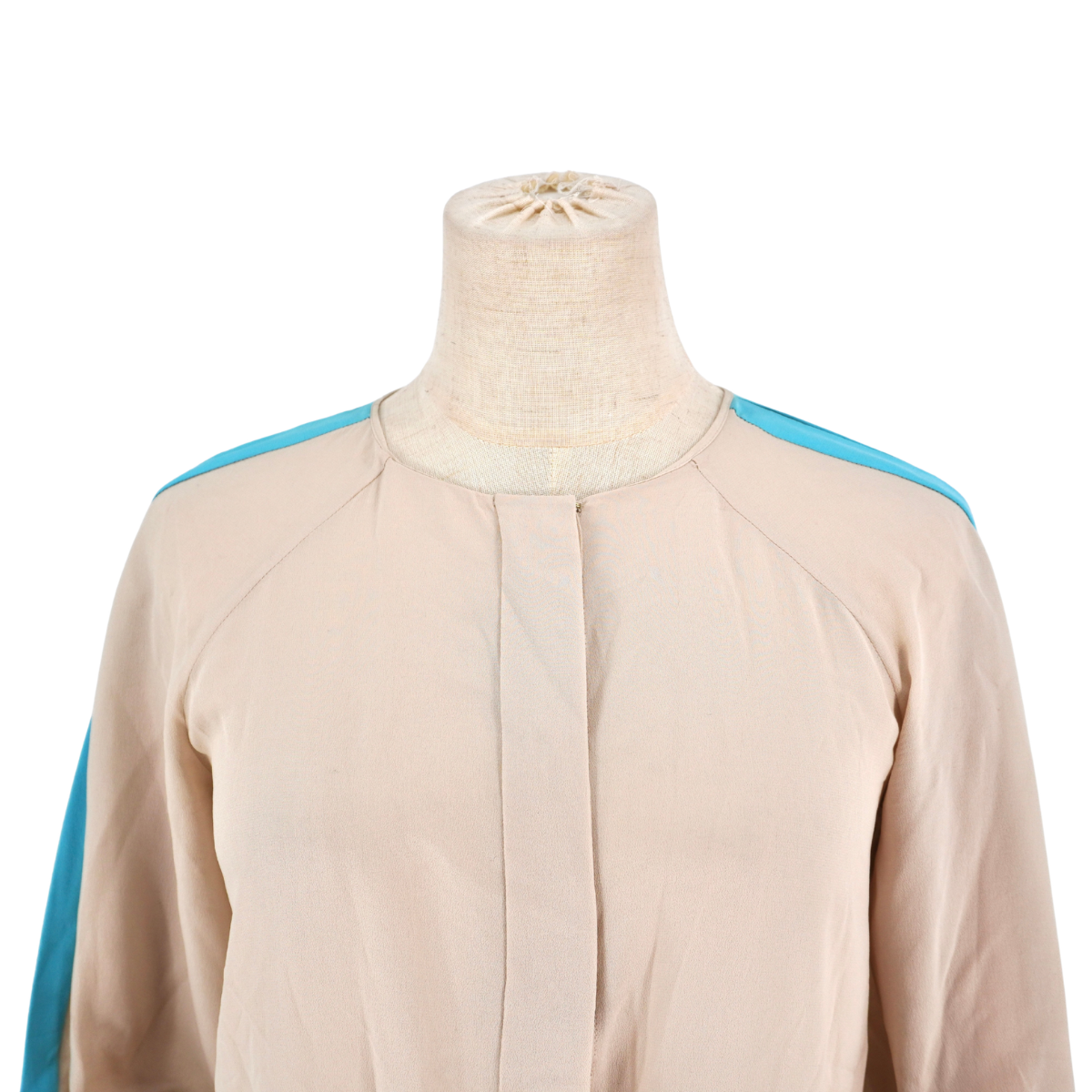 Blusa Chloé Silk Blue Stripe