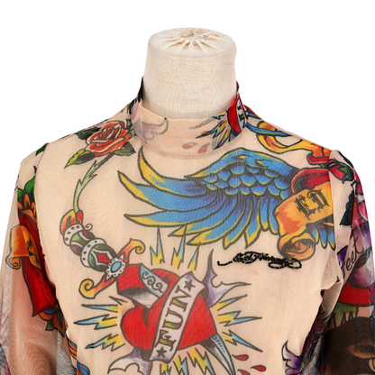 Playera Ed Hardy Tattoo Mesh