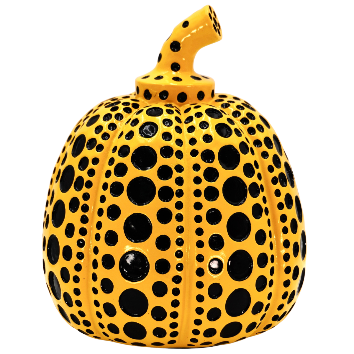 Pumpkin Yellow Dots Sculpture
