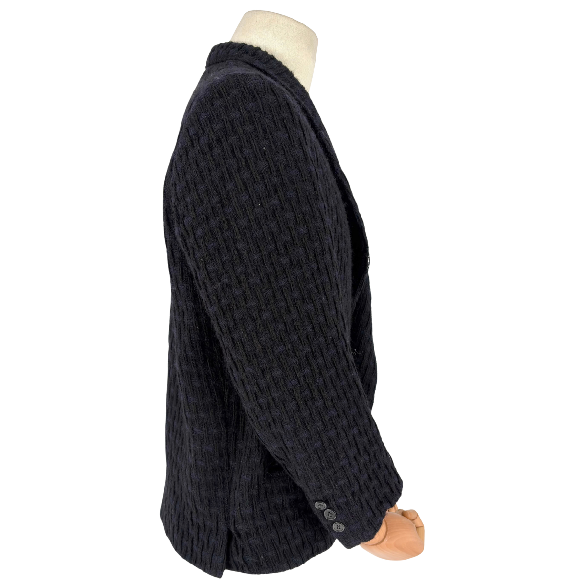 Saco Y's for Men Peak Lapel Knit Navy