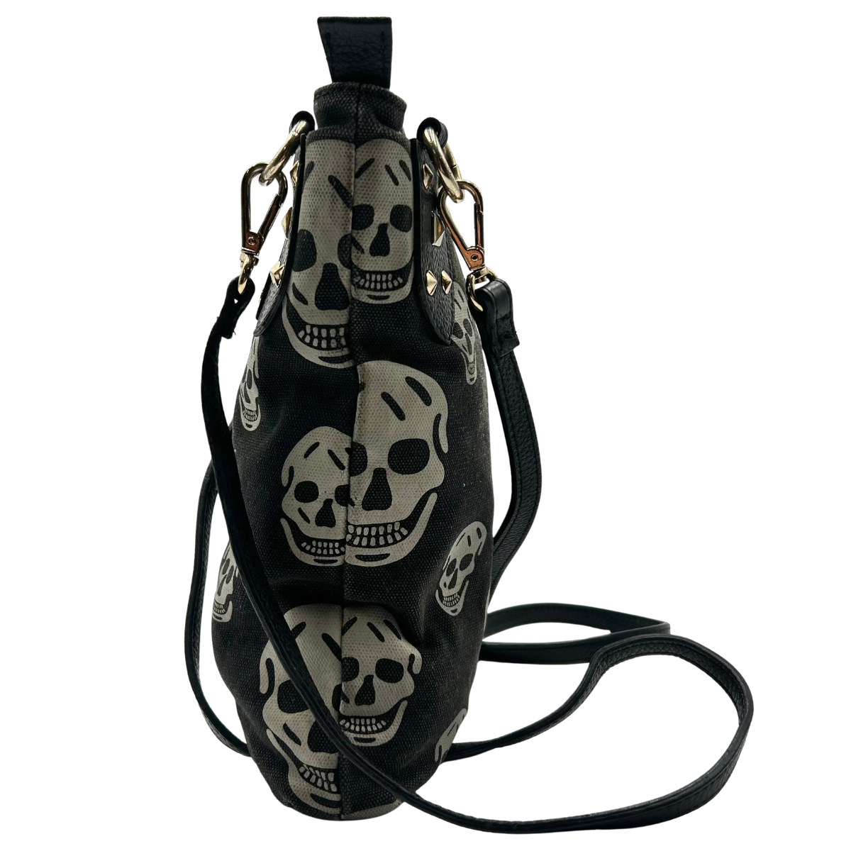 Bolsa Alexander McQueen Skull Negro tela