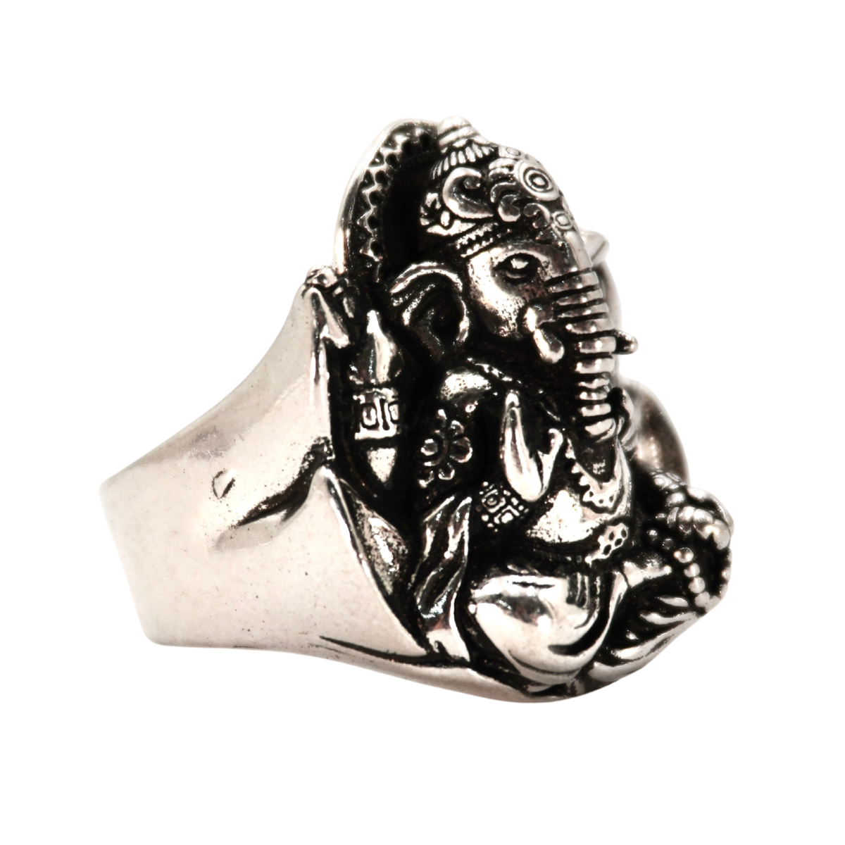 Silver Ganesha Ring