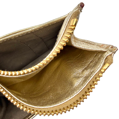 Tarjetero Miu Miu Dorado