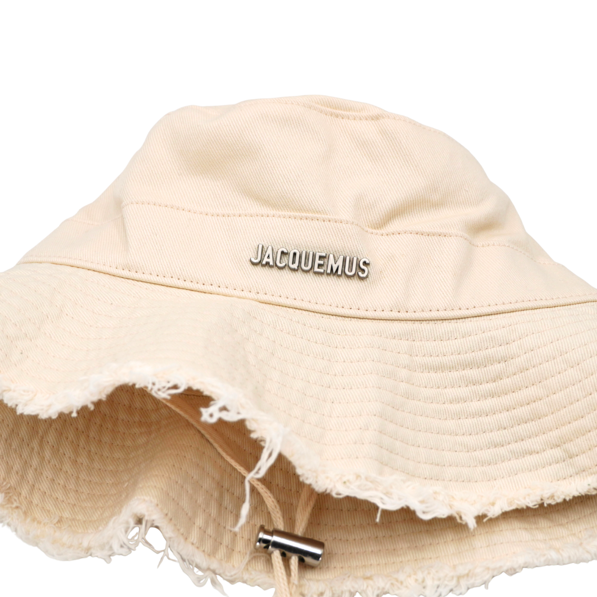 Bucket Hat Jacquemus Le bob Artichaut Crema Distressed