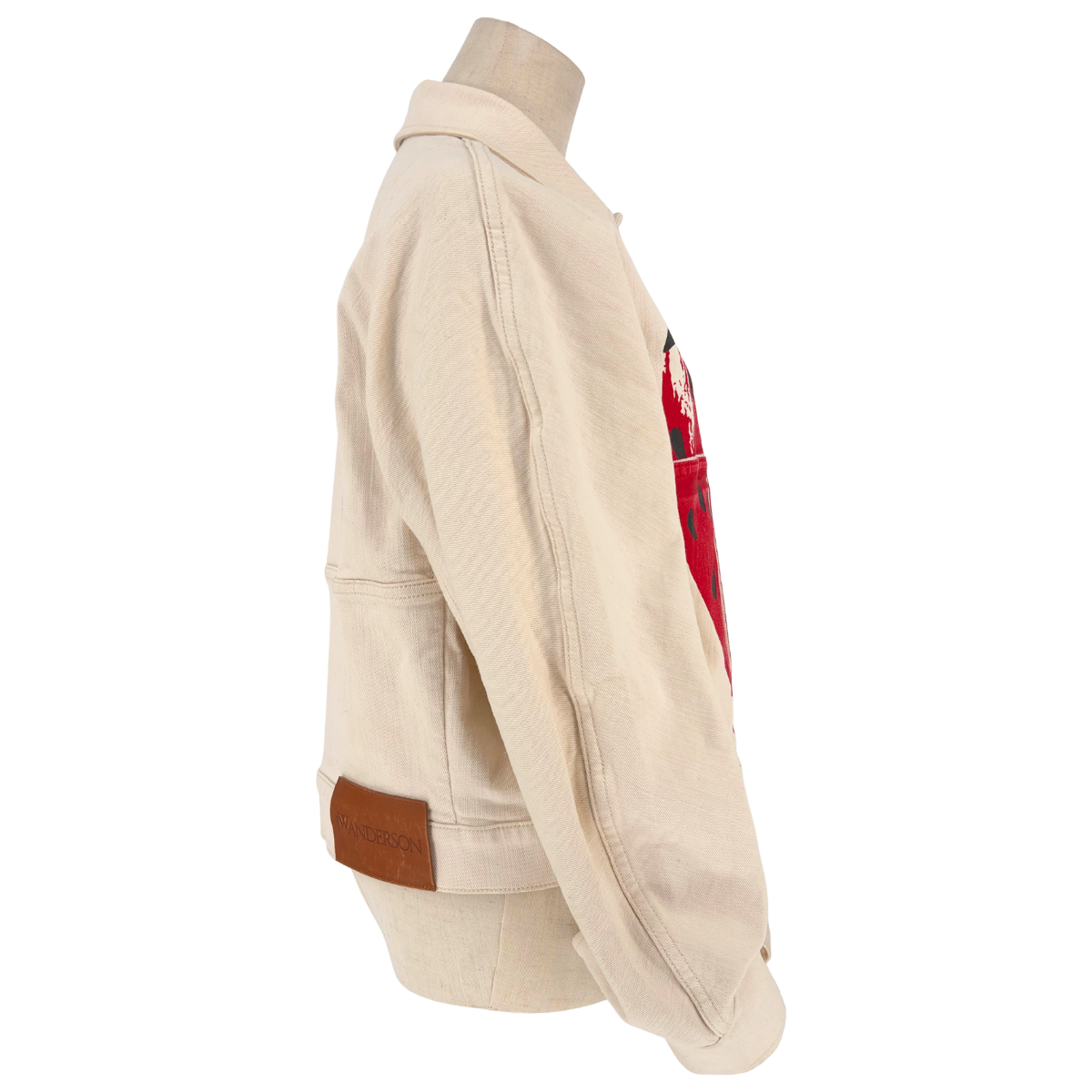 Chamarra JW Anderson Strawberry Print Cream