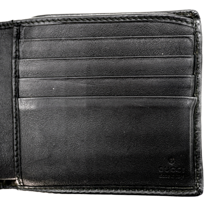 Cartera Gucci Bifold Wallet Signature Web Black