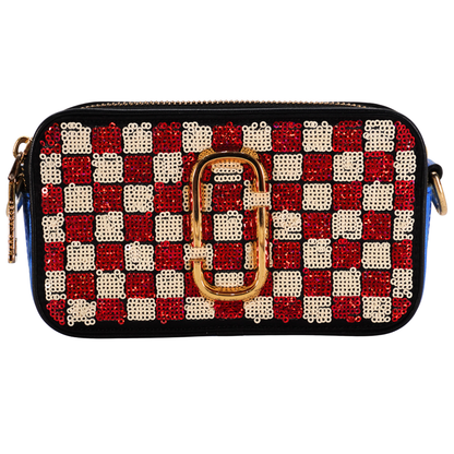 Bolsa Marc Jacobs Snapshot Sequin Check