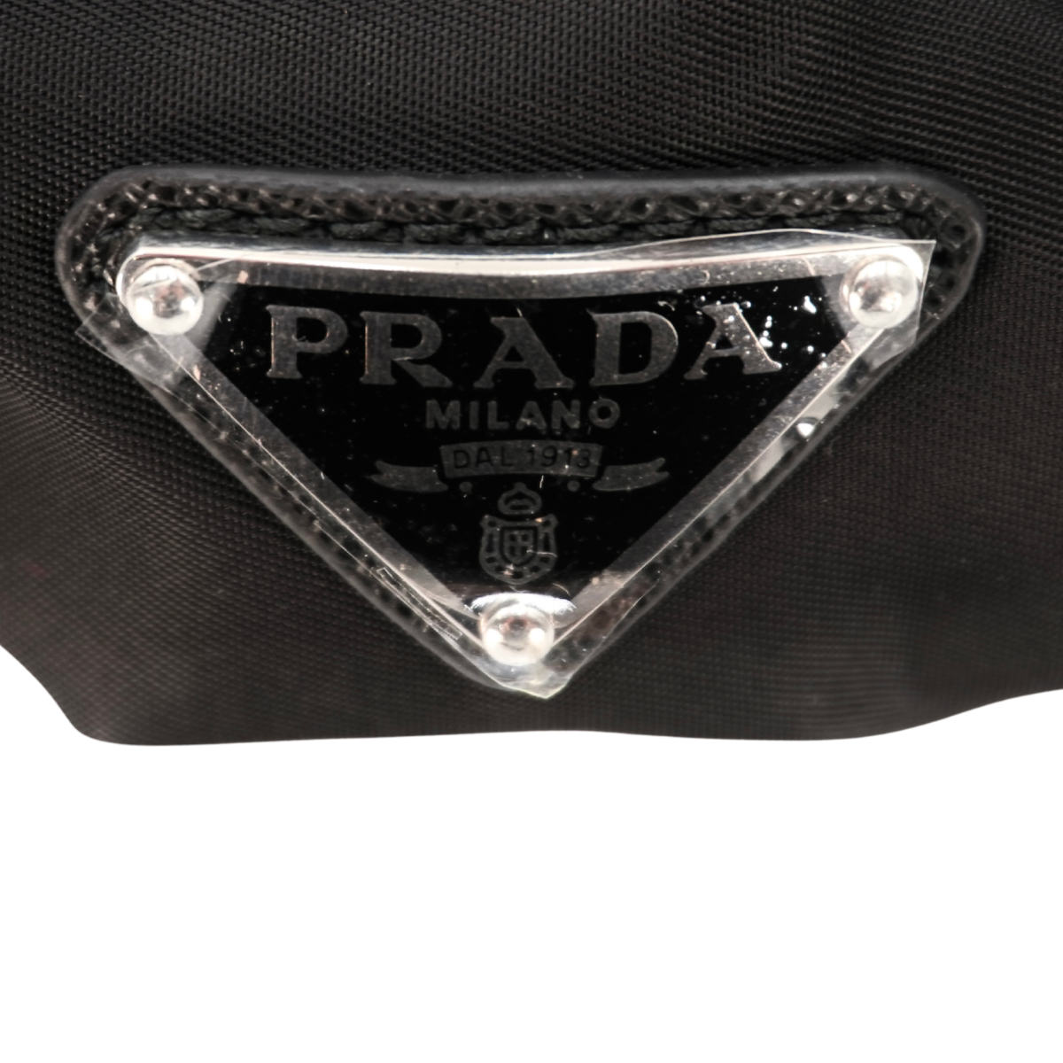 Scrunchie Prada Tessuto Negro