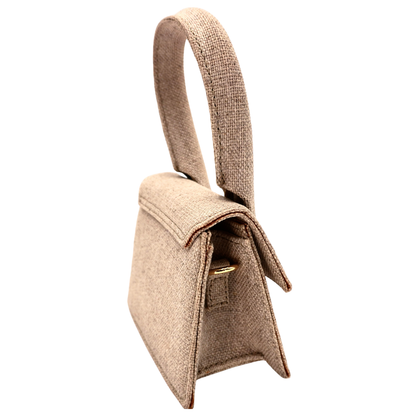 Bolsa Jacquemus Le Chiquito Canvas Beige