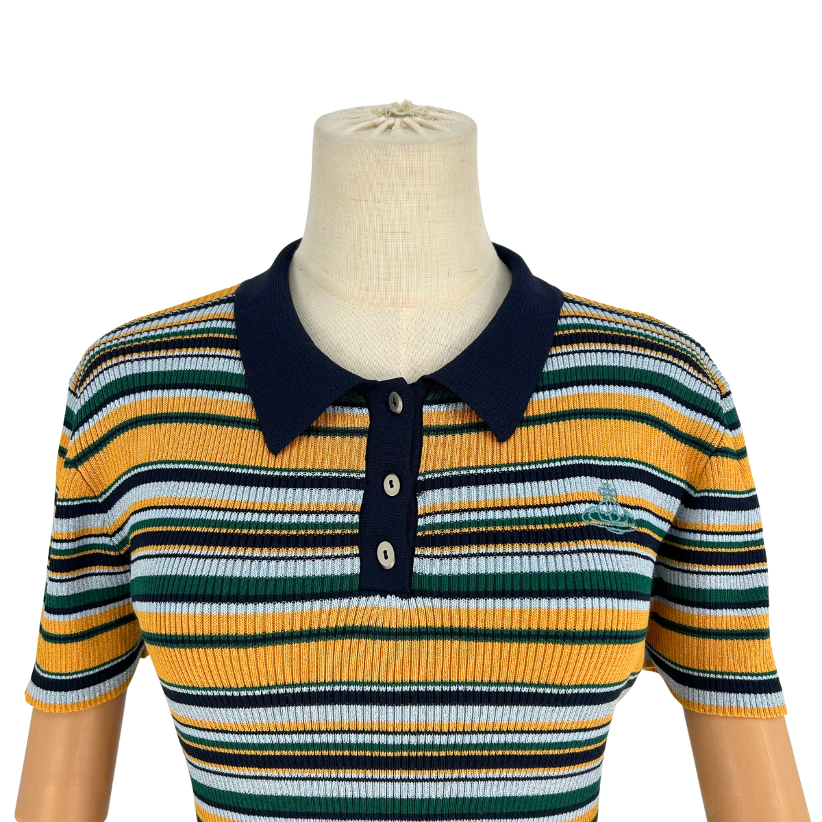 Playera Polo Vivienne Westwood Striped Knit