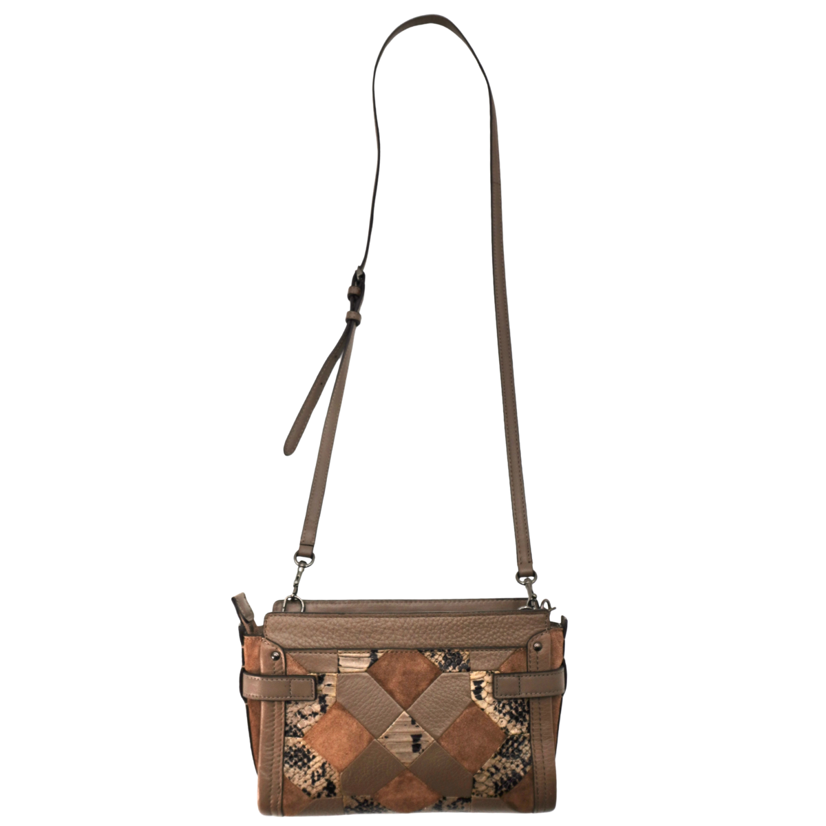 Bolsa Coach Swagger Patchwork Leather Satchel