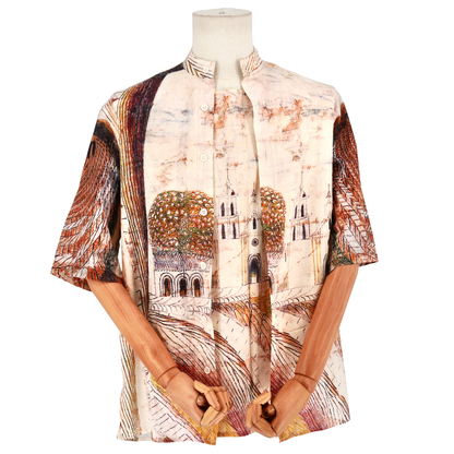 Camisa Lemaire Paisaje Arquitectónico Multicolor