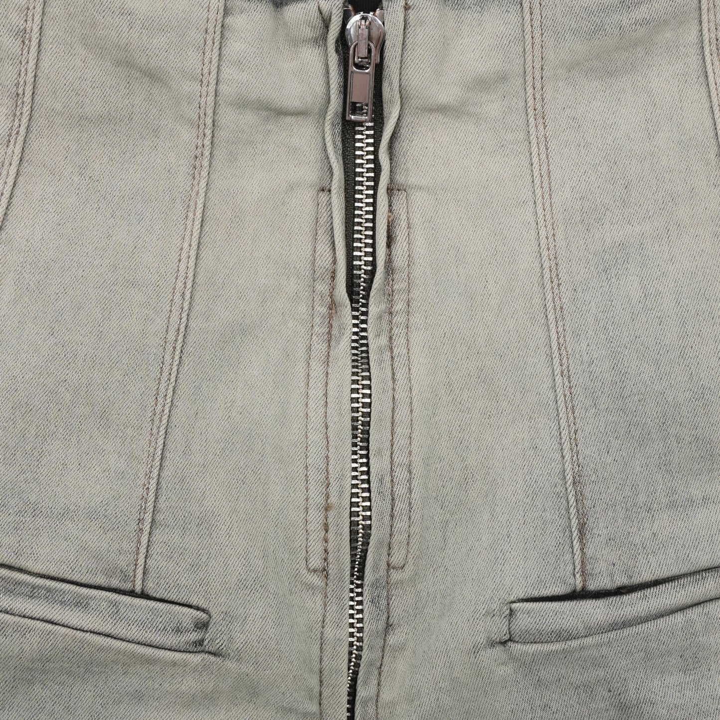 Shorts Rick Owens Drkshdw Denim De Tiro Alto