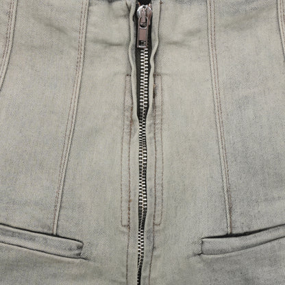 Shorts Rick Owens Drkshdw Denim De Tiro Alto