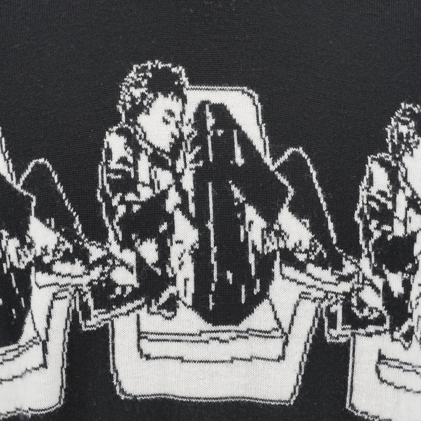 Sueter Enfants Riches Déprimés Fleece Wool Sweater Negro