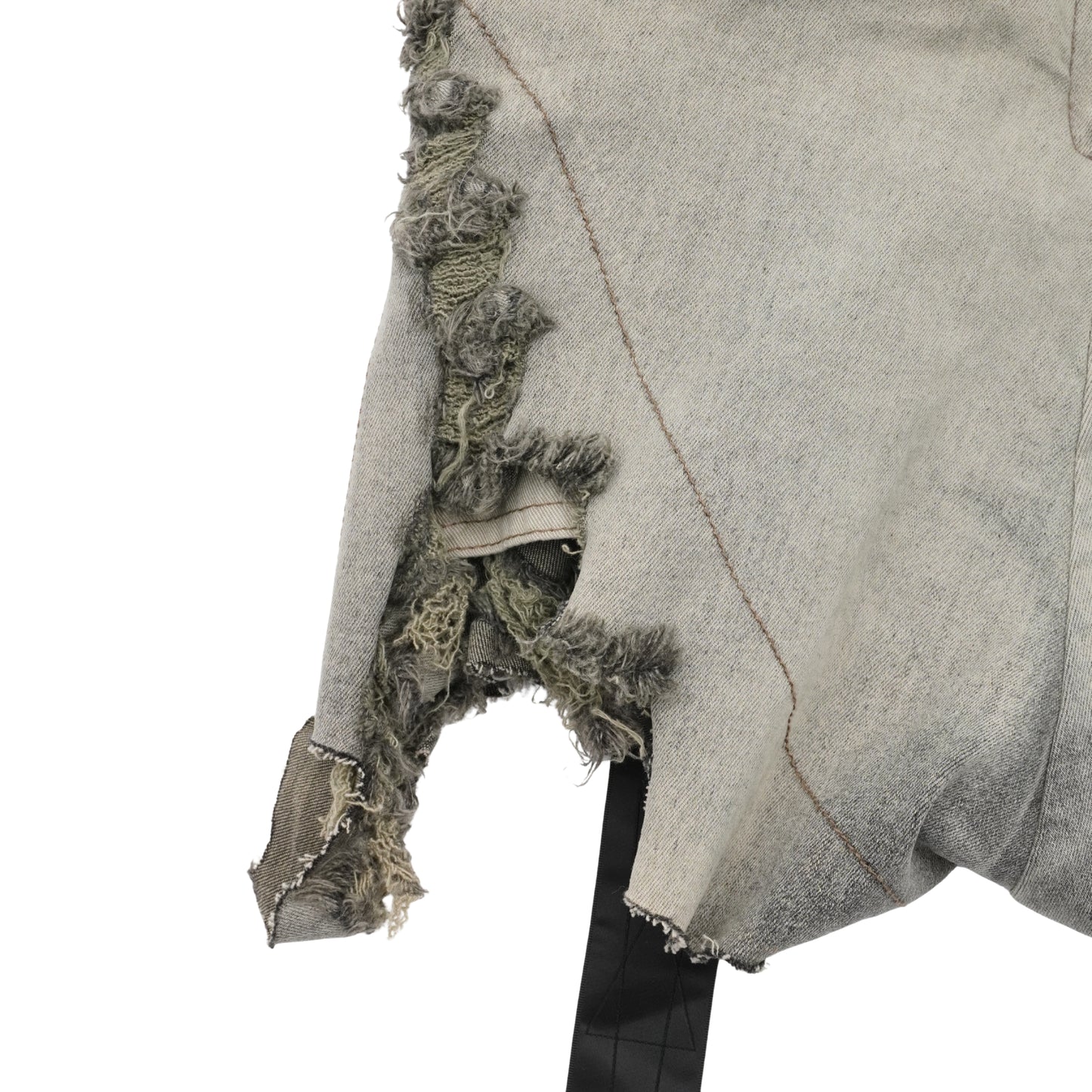 Shorts Rick Owens Drkshdw Denim De Tiro Alto