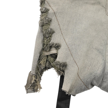 Shorts Rick Owens Drkshdw Denim De Tiro Alto